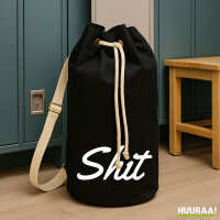 Seesack Shit englisch Schriftzug 20 Liter Black