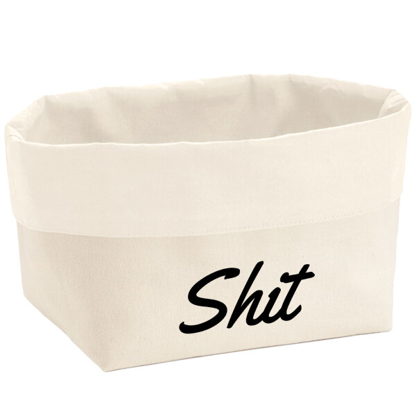 Organizer Shit englisch Schriftzug