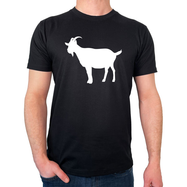 Herren T-Shirt Ziege Silhouette Größe S-3XL