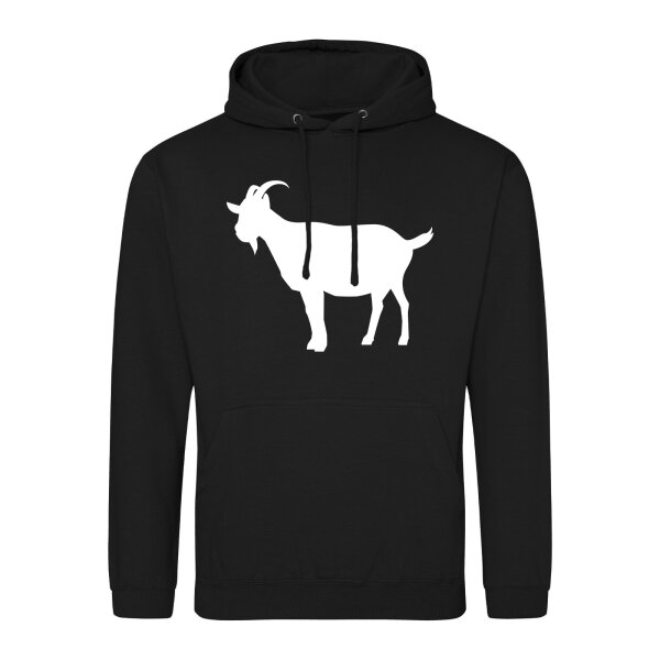 Unisex Hoodie Ziege Silhouette Größe S-3XL