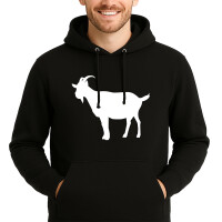 Unisex Hoodie Ziege Silhouette Größe S-3XL