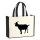 Jutetasche Ziege Silhouette 21 Liter Black