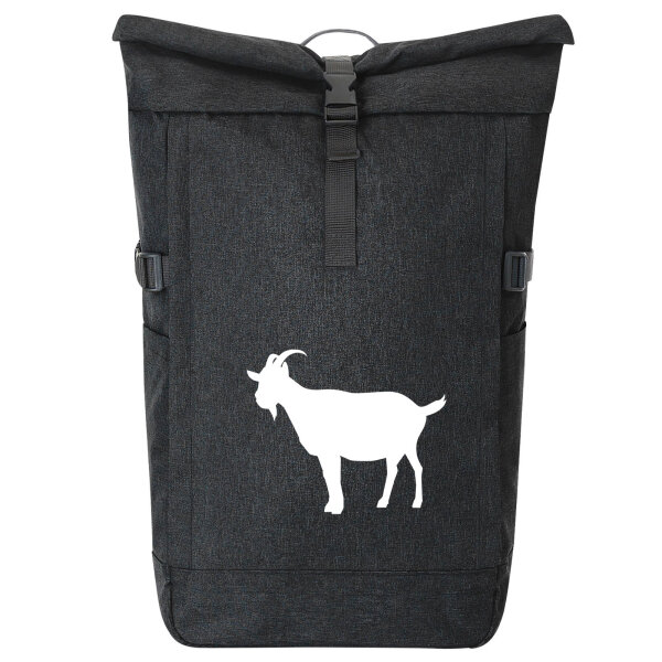 Kurierrucksack Ziege Silhouette 30-44 Liter Black Melange