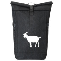 Kurierrucksack Ziege Silhouette 30-44 Liter Black Melange