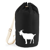 Seesack Ziege Silhouette 20 Liter Rucksack Black