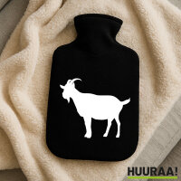 Wärmflasche Ziege Silhouette