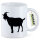Kaffeetasse Ziege Silhouette 330ml