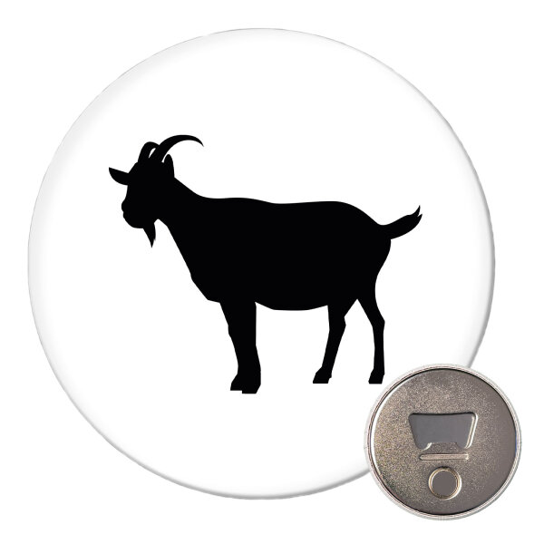 Magnet Ziege Silhouette 59mm Kühlschrankmagnet Flaschenöffner