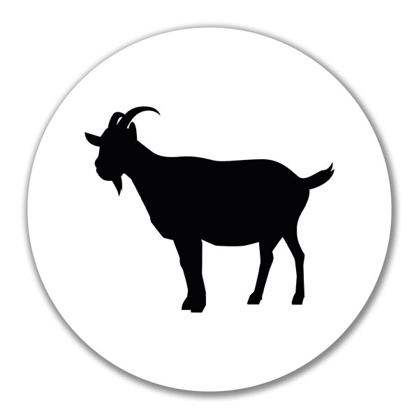 Aufkleber Ziege Silhouette 10cm Sticker