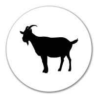 Aufkleber Ziege Silhouette 10cm Sticker