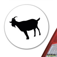 Aufkleber Ziege Silhouette 10cm Sticker