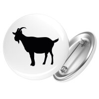 Button Ziege Silhouette Anstecker