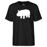 Herren T-Shirt Nilpferd Silhouette Größe S-3XL