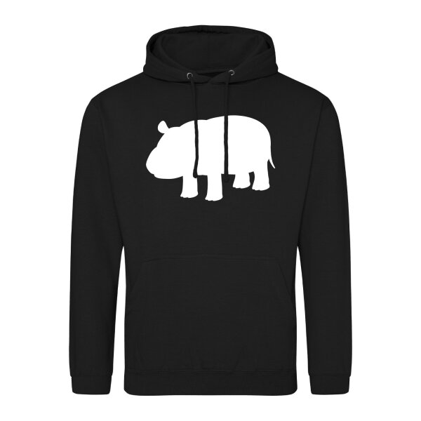 Unisex Hoodie Nilpferd Silhouette Größe S-3XL