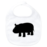 Baby Lätzchen Nilpferd Silhouette