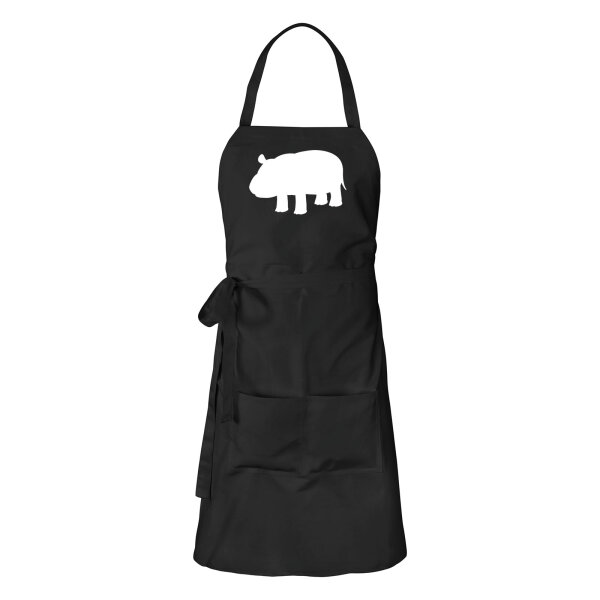 Schürze Nilpferd Silhouette