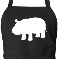 Schürze Nilpferd Silhouette