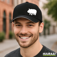 Cappy Mütze Nilpferd Silhouette