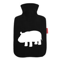Wärmflasche Nilpferd Silhouette