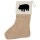 Weihnachtsstrumpf Nilpferd Silhouette Beige