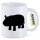 Kaffeetasse Nilpferd Silhouette 330ml