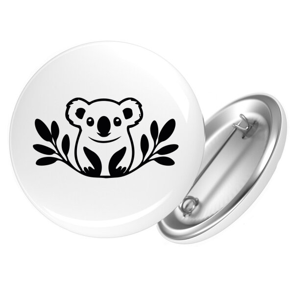 Button Koala Silhouette Anstecker