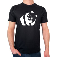Herren T-Shirt Panda Silhouette Größe S-3XL