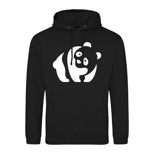 Unisex Hoodie Panda Silhouette Größe S-3XL