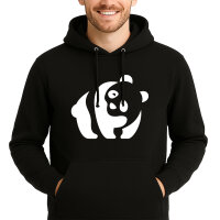Unisex Hoodie Panda Silhouette Größe S-3XL