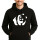 Unisex Hoodie Panda Silhouette Größe S-3XL