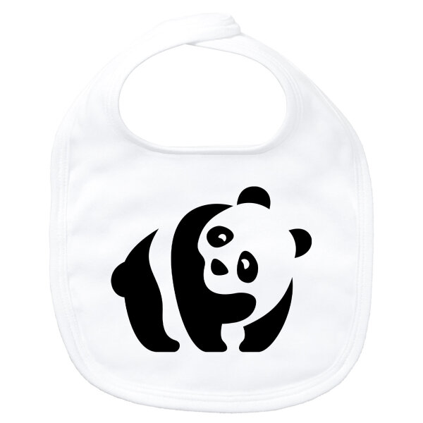 Baby Lätzchen Panda Silhouette