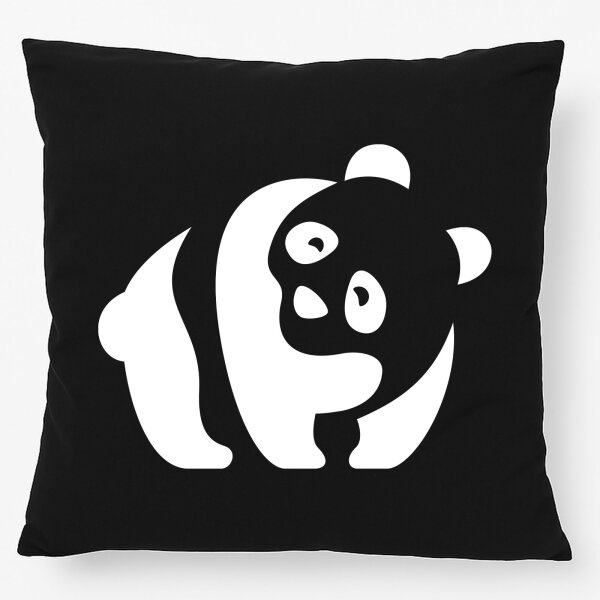 Kissen Panda Silhouette 40x40cm