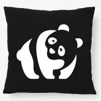 Kissen Panda Silhouette 40x40cm