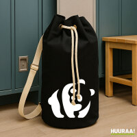 Seesack Panda Silhouette 20 Liter Rucksack Black