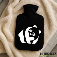 Wärmflasche Panda Silhouette