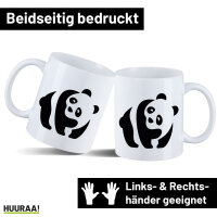 Kaffeetasse Panda Silhouette 330ml