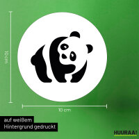 Aufkleber Panda Silhouette 10cm Sticker