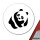 Aufkleber Panda Silhouette 10cm Sticker