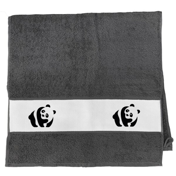Handtuch Panda Silhouette 50x100cm