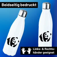 Edelstahl-Trinkflasche Panda Silhouette 500ml Wasserflasche