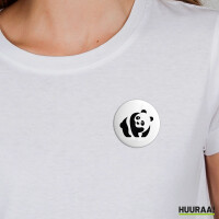 Button Panda Silhouette Anstecker