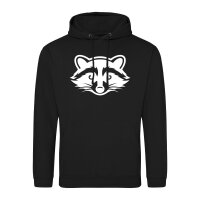 Unisex Hoodie Waschbär Silhouette Größe...