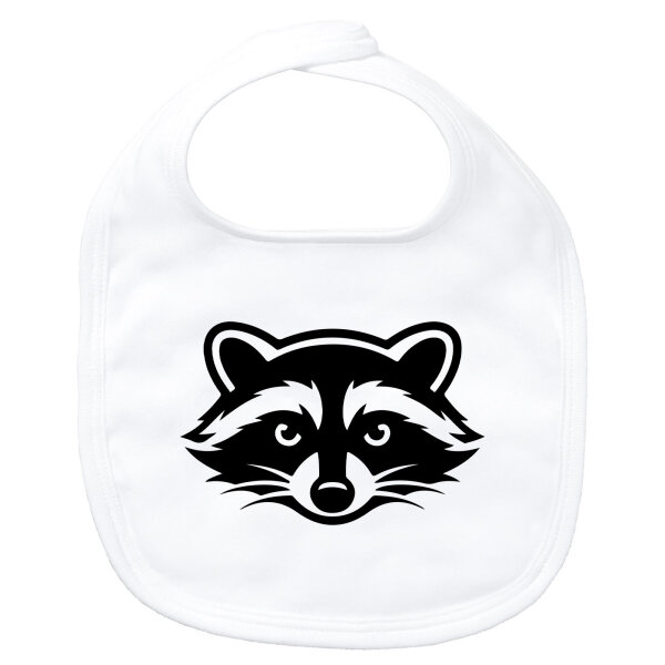 Baby Lätzchen Waschbär Silhouette