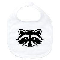 Baby Lätzchen Waschbär Silhouette