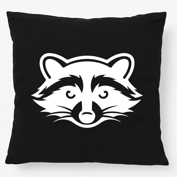 Kissen Waschbär Silhouette 40x40cm