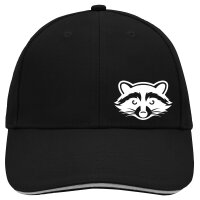 Cappy Mütze Waschbär Silhouette