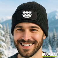 Beanie Waschbär Silhouette