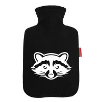 Wärmflasche Waschbär Silhouette