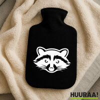 Wärmflasche Waschbär Silhouette