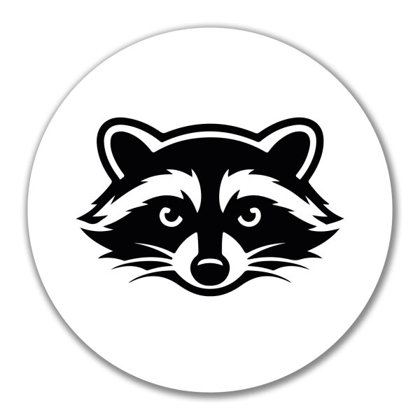 Aufkleber Waschbär Silhouette 10cm Sticker